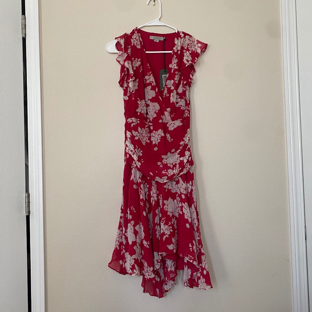 ALLSAINTS FLORAL DRESS NEVER WORN